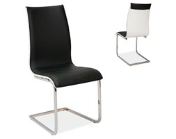 Krzesło H-133 Czarny Biały Tył