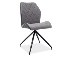 KRZESŁO MAURO II SZARY MATERIAŁ/SZARY EKOSKÓRA