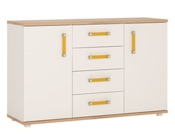 Komoda Typ 41 Amazon Meble Wójcik Biały, Dąb San Remo