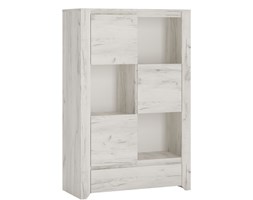 Wysoka Komoda z Regałem Typ 31 Angel Meble Wójcik Dąb White Craft