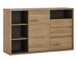 Komoda z Regałem Typ 43 Shetland Meble Wójcik Dąb Shetland, Szary