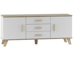 24h 
Komoda KM-2 Molda Halmar Biały, Dąb Sonoma