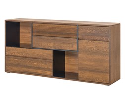 48h 
Komoda Szeroka 46 Bellis Szynaka Meble Dąb Miedziany, Czarny