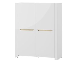 48h 
Komoda Wysoka 04 Ice Szynaka Meble Biały, Dąb Sonoma