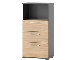 48h 
Komoda 07 Omega Szynaka Meble Dąb Bursztynowy, Grafit