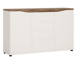 Komoda TOLK01 Toledo Meble Wójcik Biały, Dąb Stirling Jasny, Biel Alpejska, Dąb Strirling