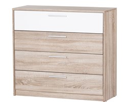 48h 
Komoda 06 Milo Szynaka Meble Biały, Dąb Sonoma
