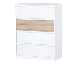 48h 
Komoda 07 Wenecja Szynaka Meble Dąb Sonoma, Biały