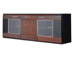 48h 
Komoda Wisząca 31 Vievien Szynaka Meble Koniak, Czarne Szkło, Czarny