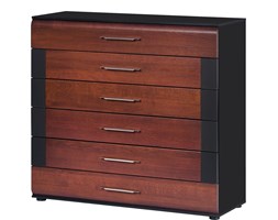 48h 
Komoda 46 Vievien Szynaka Meble Koniak, Czarne Szkło, Czarny