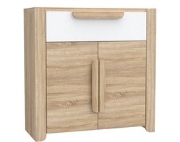 Komoda LCXK23-C34 Lace Forte Dąb Sonoma, Biały