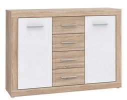 Komoda JLTK162-Q34 Julietta Forte Dąb Sonoma, Biały