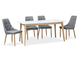 STÓŁ CESAR BIAŁY/DĄB 160(205)x80x75