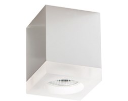 LM Light&More P 1056/1B PLAFON NOWOCZESNA LAMPA SUFITOWA KOSTKA NATYNKOWA BIAŁY AKRYL MR16 GU10 1x50W LED