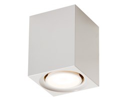 LM K 1360 WH KINKIET LAMPA ŚCIENNA KUBIK ŚWIATŁO GÓRA LUB DÓŁ ALUMINIUM BIAŁY GU10 LED