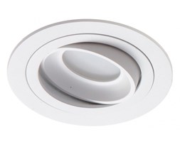 LM 825 WH OPRAWA HALOGENOWA WPUSZCZANA REGULOWANA OCZKO ALUMINIUM BIAŁY PAR16 MR16 GU10 230V LED