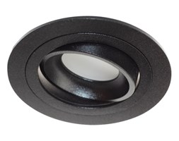 LM 825 BK OPRAWA HALOGENOWA WPUSZCZANA REGULOWANA OCZKO ALUMINIUM CZARNY PAR16 MR16 GU10 230V LED