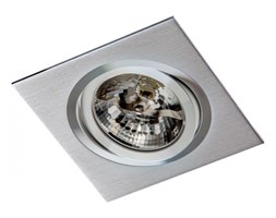 PP Design 610/1 OPRAWA HALOGENOWA LED WPUSZCZANA OCZKO REGULOWANA ALUMINIUM DRAPANE ES111 QR111 AR111 GU10 G53