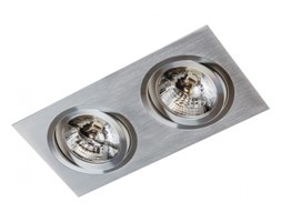 PP Design 610/2 OPRAWA HALOGENOWA LED WPUSZCZANA OCZKO REGULOWANA ALUMINIUM DRAPANE ES111 QR111 AR111 GU10 G53