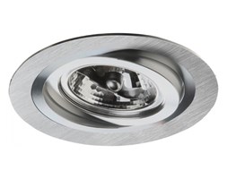 PP Design 613/1 OPRAWA HALOGENOWA LED WPUSZCZANA OCZKO REGULOWANA ALUMINIUM DRAPANE ES111 QR111 AR111 GU10 G53