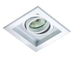 PP Design 701/1 WH OPRAWA HALOGENOWA LED WPUSZCZANA OCZKO REGULOWANA ALUMINIUM BIAŁY MR16 GU10 GU5,3