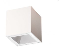 PP P 208 WH PLAFON NOWOCZESNA LAMPA SUFITOWA OPRAWA NATYNKOWA ALUMINIUM KOSTKA BIAŁA PAR16 GU10 LED