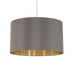Lampa wisząca MASERLO 1 Eglo styl nowoczesny stal nierdzewna tkanina