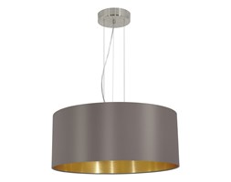 Lampa wisząca MASERLO 3 Eglo styl nowoczesny stal nierdzewna tkanina