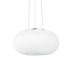 Lampa wisząca OPTICA 2 Eglo styl nowoczesny stal nierdzewna szkło mleczne