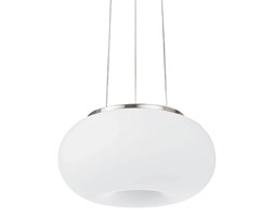 Lampa wisząca OPTICA 2 Eglo styl nowoczesny stal nierdzewna szkło mleczne