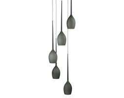 Lampa Wisząca Izza 5 Azzardo styl retro vintage metal szkło