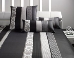 Pościel satynowa Joop! Ornament Stripe Black 100% bawełna