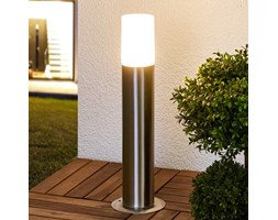 Cylindryczna lampa cokołowa LED Milena, stal