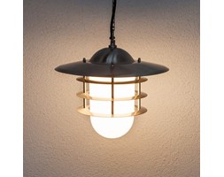 Dekoracyjna zewnętrzna lampa wisząca Mian, stal