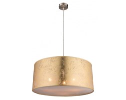 Lampa wisząca AMY Globo styl nowoczesny nikiel tkanina plastik akryl satynowy