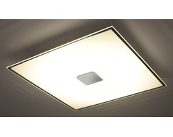 SOLLUX Nowoczesna Lampa Sufitowa Szklany Plafon MARIO 40 cm Chrom LED