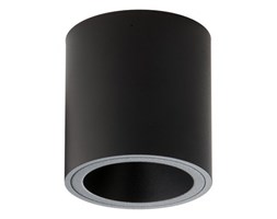 LM P 207 BK PLAFON NOWOCZESNA LAMPA SUFITOWA OPRAWA NATYNKOWA ALUMINIUM KOSTKA CZARNA PAR16 GU10 LED