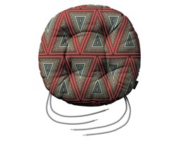 Dekoria Siedzisko Adam na krzesło, kolorowe trójkąty, fi 37 × 8 cm, Comics