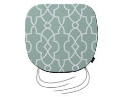 Dekoria Siedzisko Bartek na krzesło, miętowy w biały marokański wzó, 40 × 37 × 2,5 cm, Gardenia