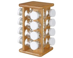 Zestaw pojemników na przyprawy, bamboo - 17 elementów w komplecie