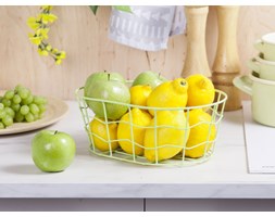 Kosz owalny stalowy Altom Design, 35x25 cm, żółty