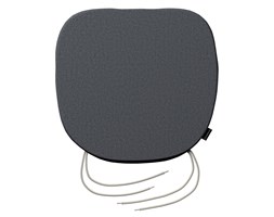 Dekoria Siedzisko Bartek na krzesło, jodełka grafitowa, 40 × 37 × 2,5 cm, Wooly