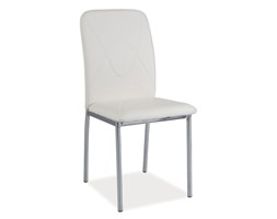 Krzesło H-623 Chrom Biały