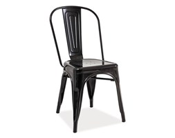 Krzesło Loft Czarny Przecierany