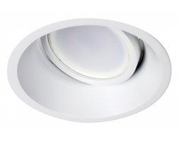 LM 101 WH OPRAWA HALOGENOWA LED WPUSZCZANA OCZKO ALUMINIUM OKRĄGŁA POJEDYNCZA BIAŁY MR16 GU10 GU5,3