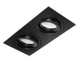 PP Design 810/2 OPRAWA HALOGENOWA LED WPUSZCZANA ALUMINIUM CZARNY PAR16 MR16 GU10 GU5,3 LED