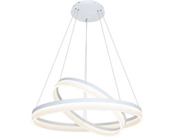 LAMPA wisząca RING ML065 Milagro OPRAWA zwis okręgi pierścienie białe