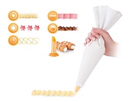 Woreczek do zdobienia DELICIA, 35 cm, płócienny, 6 dysz