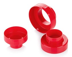 Dwustronne foremki do wykrawania, kółka DELICIA, 6 rozmiarów