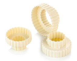 Dwustronne foremki do wykrawania, kwiatki DELICIA, 6 rozmiarów